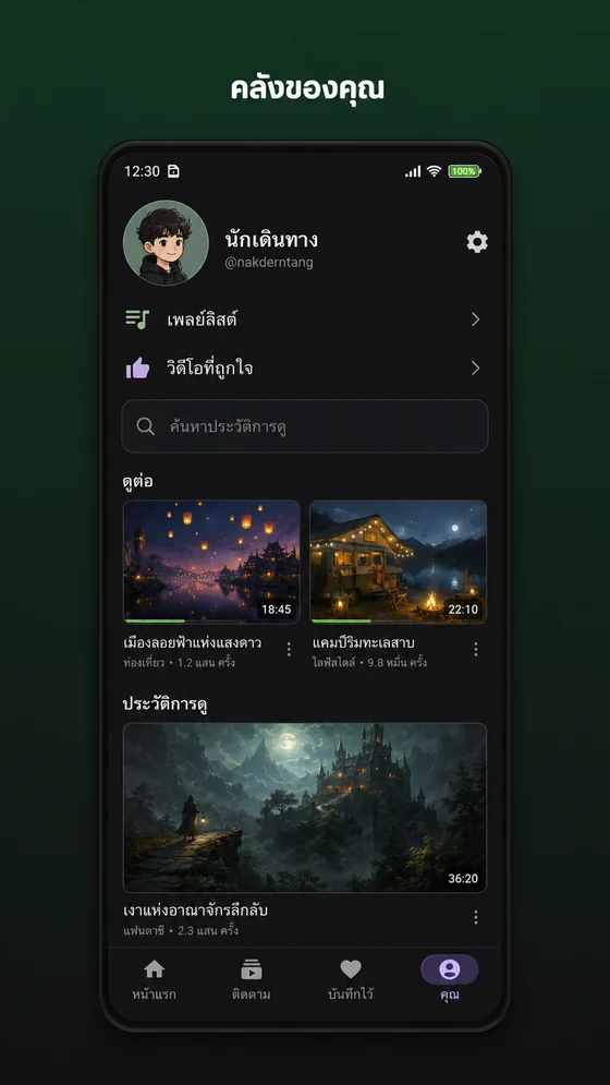 DooVNow หน้าคลังของคุณ